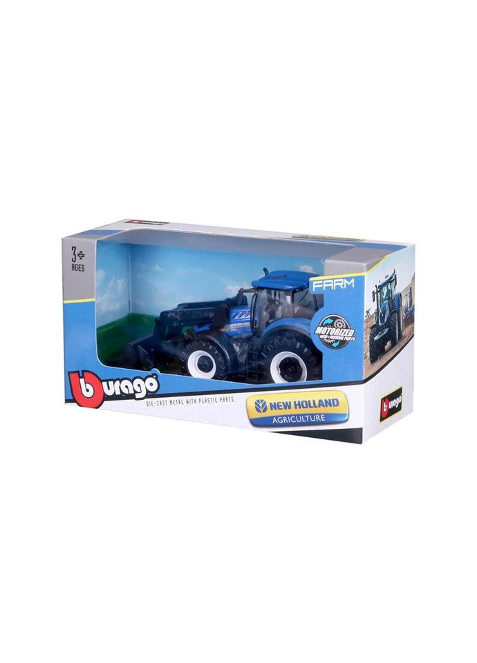 Детская игрушка Трактор "New Holland T7.315" 18-31632 с фронтальным погрузчиком Bburago (312549778)