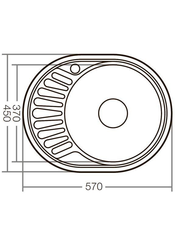 Кухонная мойка Z574506-180D (decor) (ZX1591) Zerix (315152532)