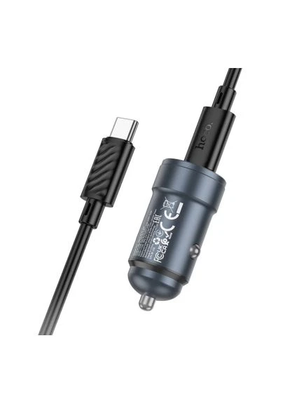 Зарядное устройство Z57 Glorious single-port USB-C PD30W + cable USB-C Metal Gray (6942007633086) Hoco HOCO Z57 Glorious single-port USB-C PD30W + cable (401746289)