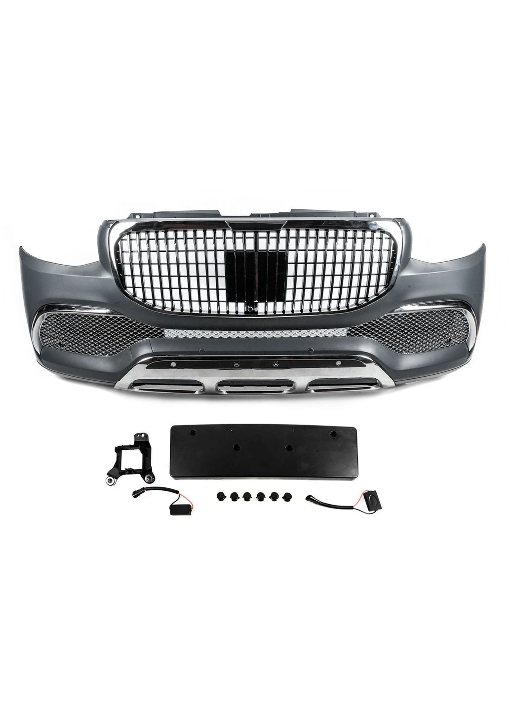 Передній бампер з решіткою ( ) для Mercedes Sprinter W907/W910 2018- рр No Brand (389780763)