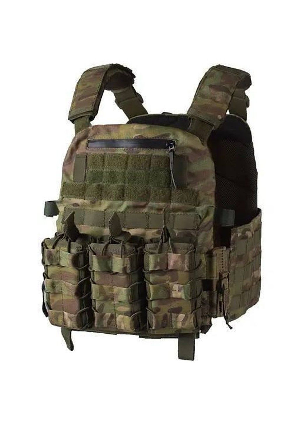 Тактична плитоноска Моллі зі швидким скиданням + підсумки (без плит) Мультикам No Brand (332636190)