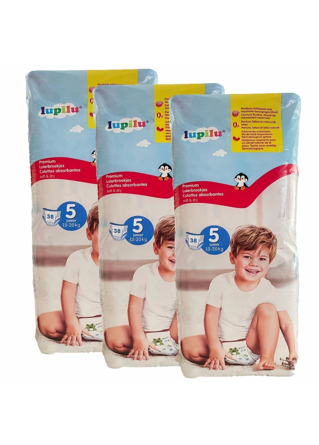 Подгузники-трусики soft & dry 5 13-20 кг 114 шт (113225104) Lupilu (369668499)
