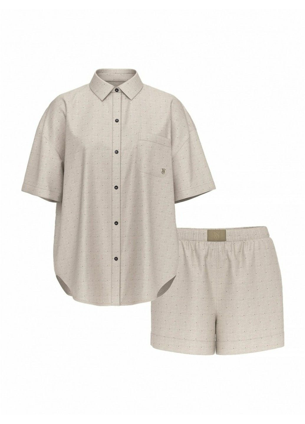 Оливковая (хаки) всесезон пижама модал-коттон modal-cotton short pajama set Victoria's Secret