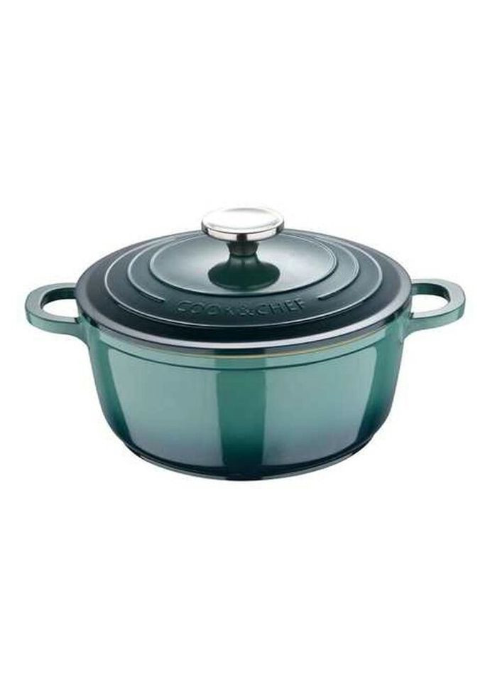 Кастрюля с крышкой Excalibur BG-36100-GR 20 см 2.2 л зеленая Bergner (319551713)