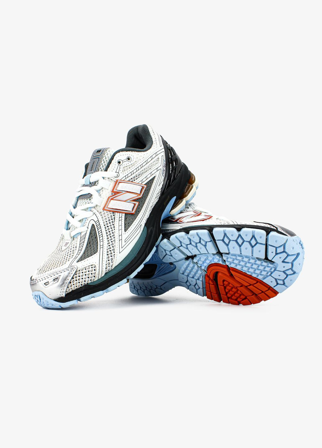 Серые всесезонные кроссовки мужские и женские new balance 1906r gray white black | нью беланс 1906r серые белые черные No Brand