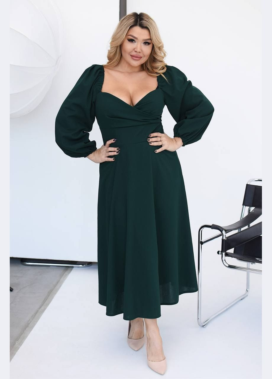 Смарагдова коктейльна, ділова, повсякденний, кежуал, джинсова, вечірня сукня жіноча Україна однотонна