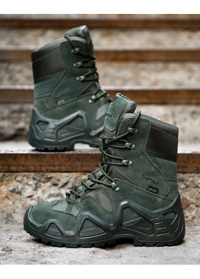 Берці Lowa Zephyr Hi Олива замшеві трекінгові черевики з мембраною Gore-Tex водонепроникні No Brand (362373962)