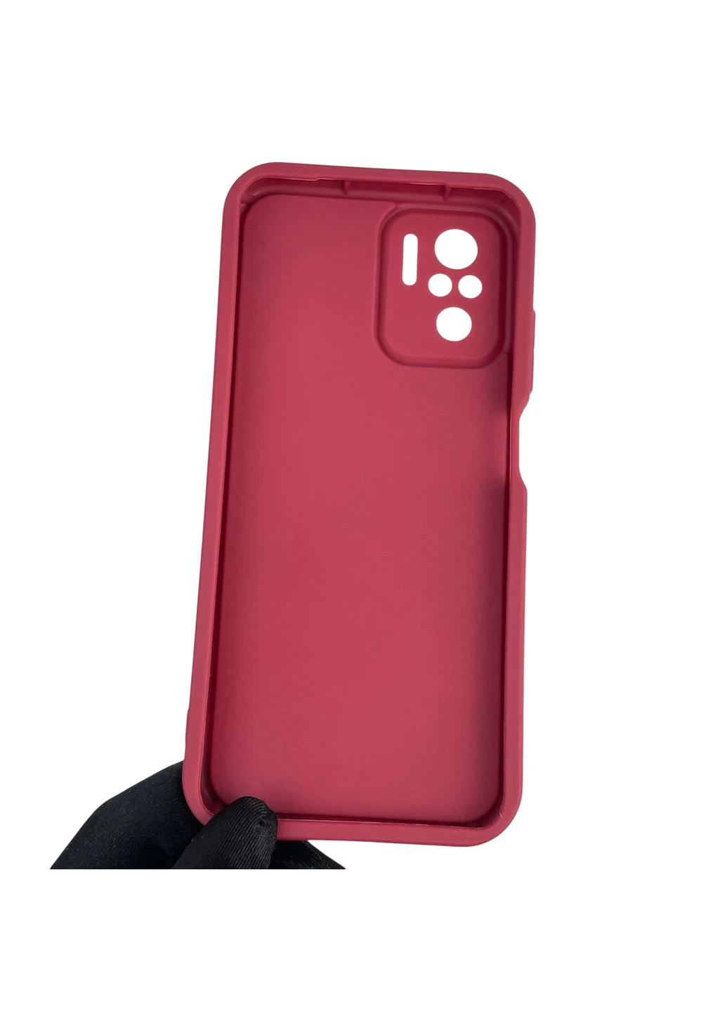 Чохол силіконовий оригінальний Soft Touch з 3D принтом кумедний тед ведмідик для Redmi Note 10s бордовий (Повний захист камери) Xiaomi (378974337)