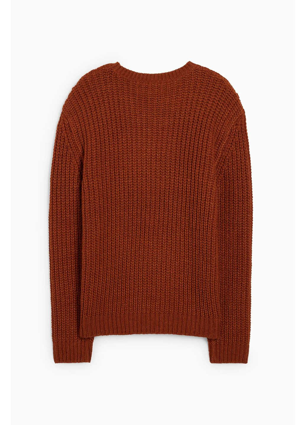 Коричневий демісезонний в'язаний светр C&A