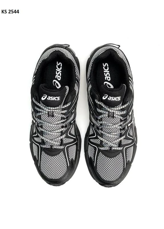 Чорні кросівки чоловічі asics gel-kahana 8 black/gray асікс гель кахано 8 чорні демісезон No Brand