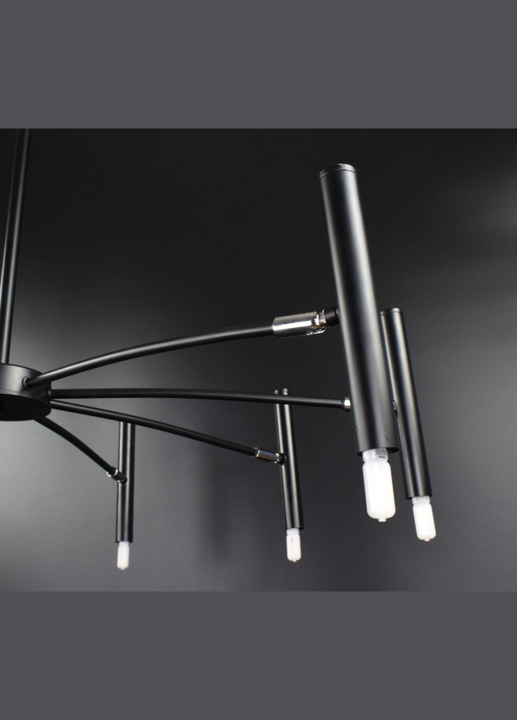 Люстра потолочная на 9 лампочек 26420 Черный 30-65х85х85 см. Sunnysky (364493642)