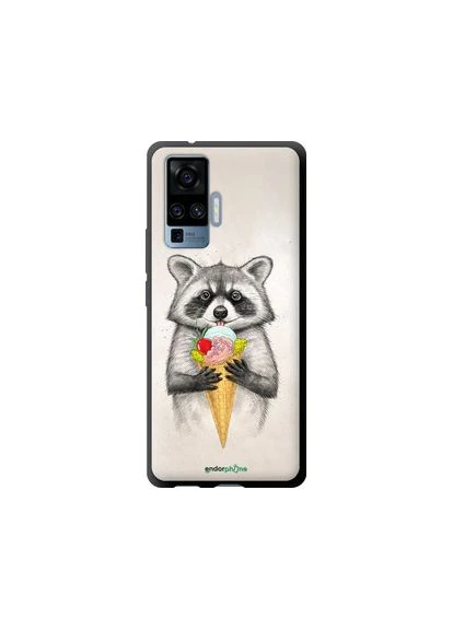 Чехол на Vivo X50 Pro Енотик с мороженым "4602b-1956-2448" Endorphone (377851770)