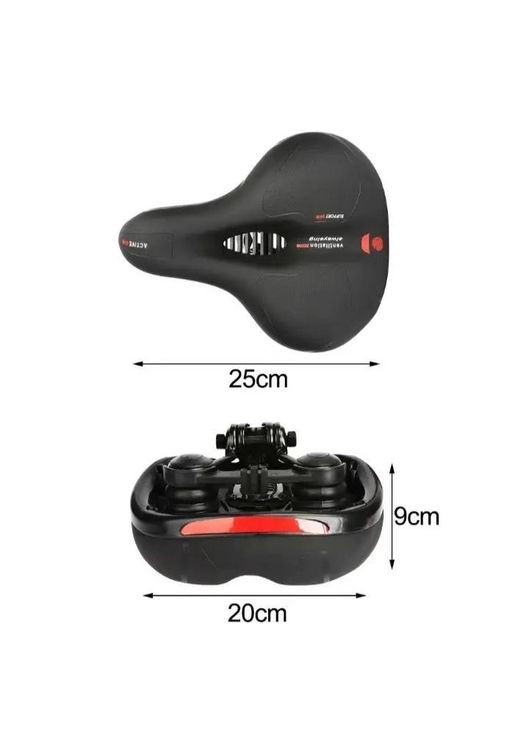 Сидіння на велосипед BikeN 25х20 см сідло велосипедне з вентиляційним отвором (R051314) No Brand (330778837)