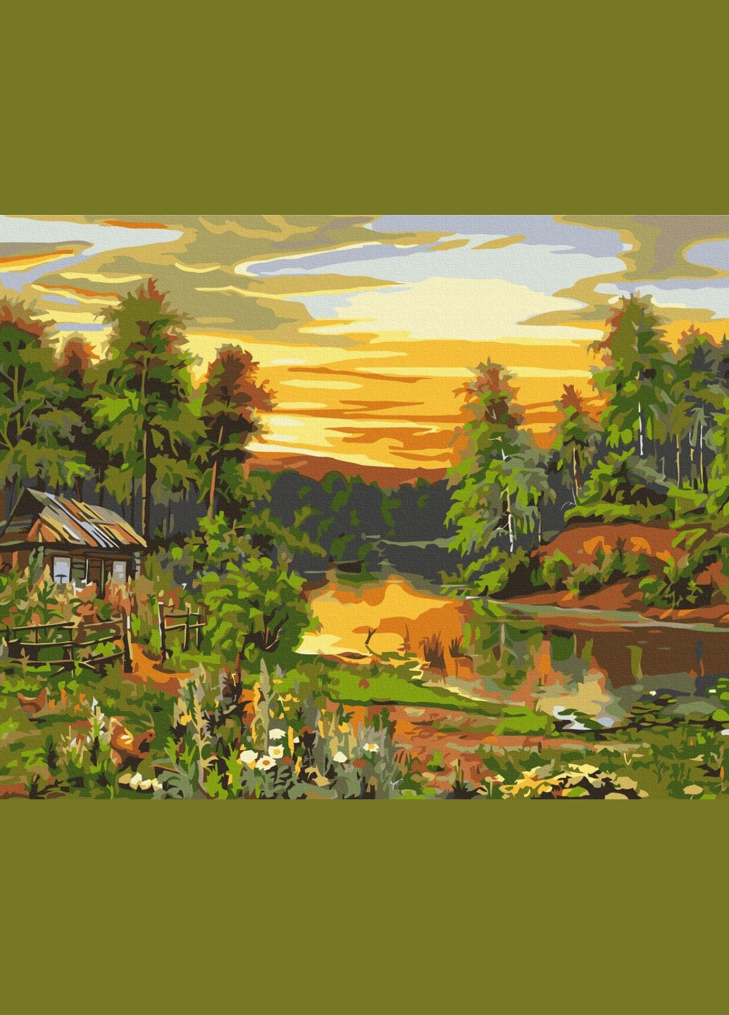 Картина по номерам " Атмосферный восход солнца " 40x50 см Brushme (371804742)