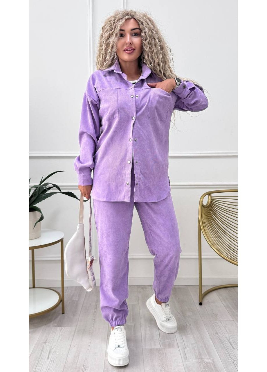 Костюм (сорочка, штани), колір Бузковий No Brand (361245793)