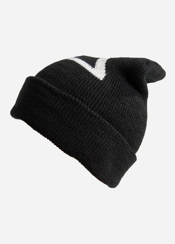 Мужская шапка вязаная молодежная стильная мягкая зимняя "Игра в кальмара" черного цвета Лео (276070672)