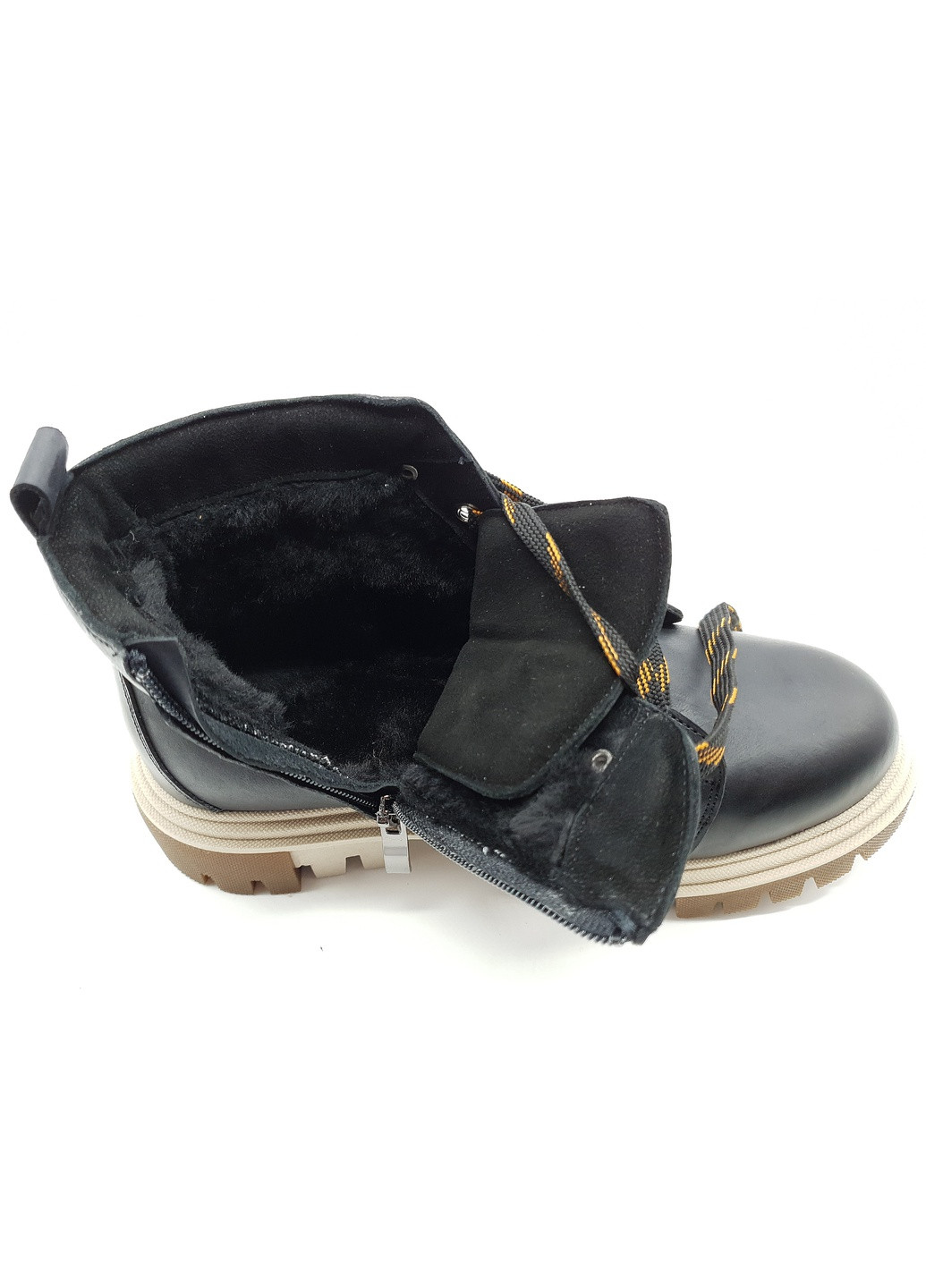 Осенние женские ботинки зимние черные кожаные vn-10-2 25,5 см (р) VALIENTE