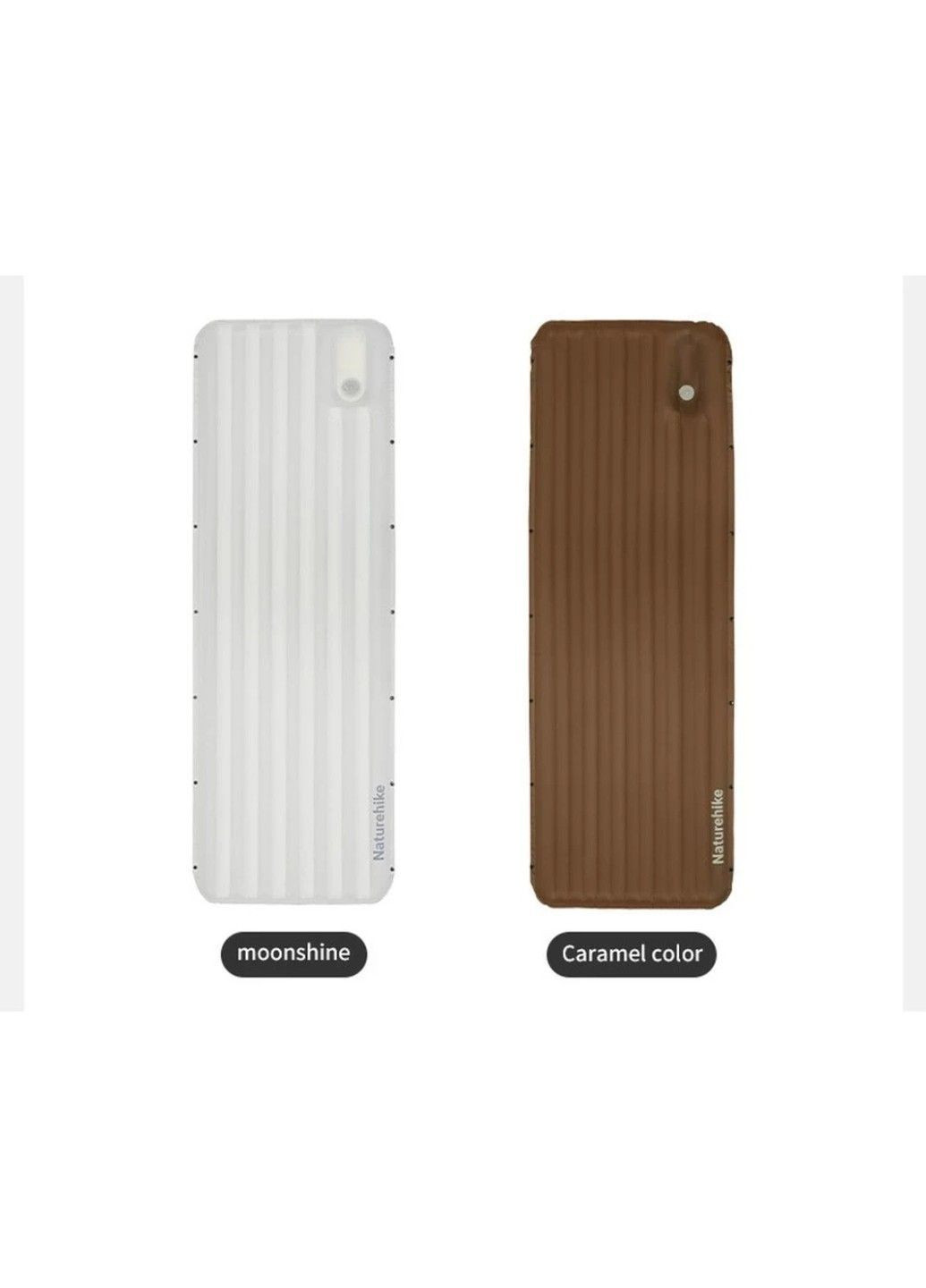 Матрац надувний одинарний CNK2450WS035, 95 мм, із вбудованою помпою, коричневий Naturehike (370666327)