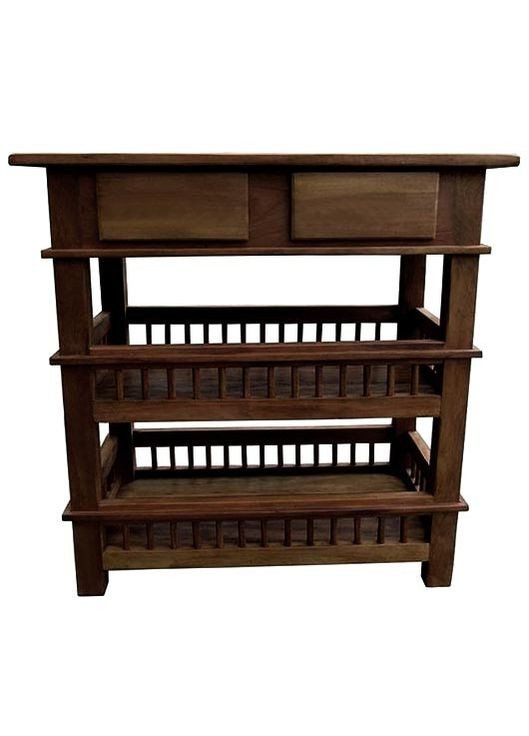 Стелаж для овочів і фруктів з дерева Корніта капучино (ЯХТ-004709) No Brand (327849521)