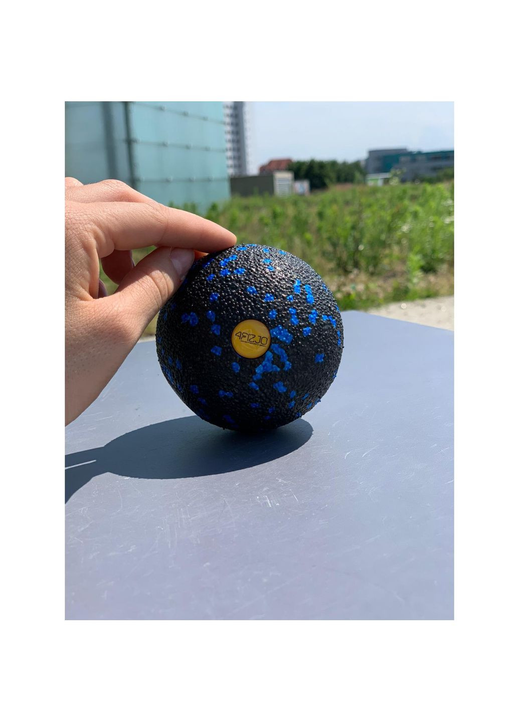Масажний м'яч EPP Ball 08 Black/Blue (P-5907222931257) 4FIZJO (301733289)