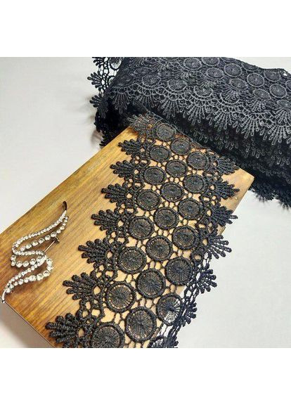 Мереживо макраме 11cm (20 м) Колір - Чорний (32-Y11579a-4) Plus-plus (352744477)