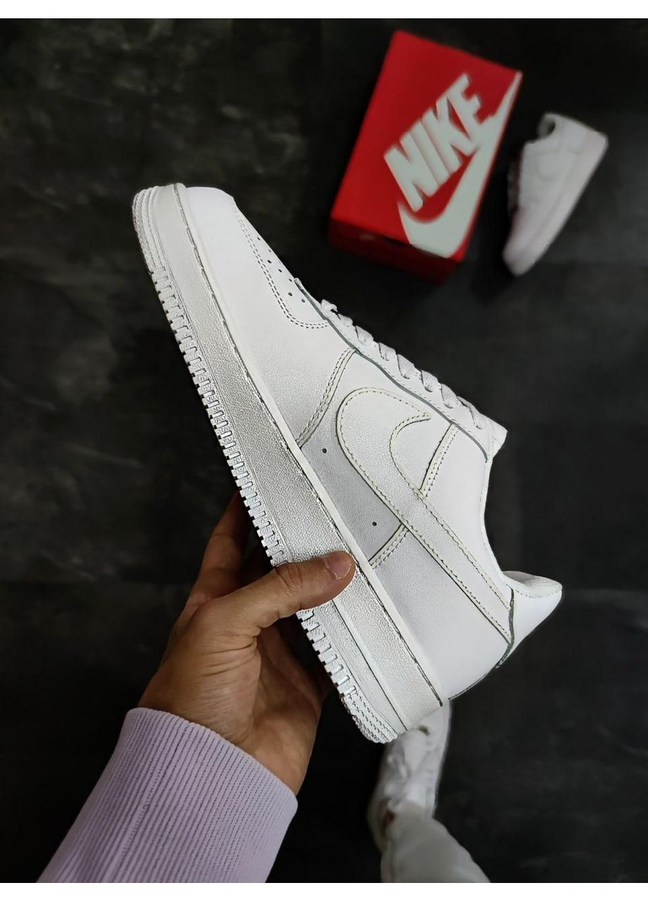 Белые демисезонные кроссовки мужские nike air force 1 white x lumen 2 найк аир форс 1 премиум No Brand