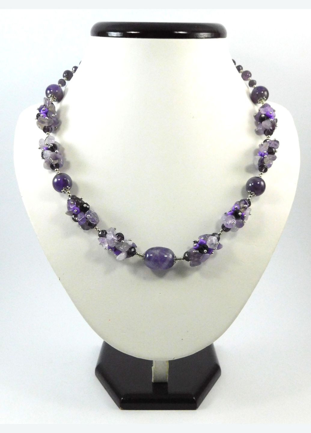 Эксклюзивное ожерелье "Лавандовый цвет" Аметист Fursa fashion (322315813)