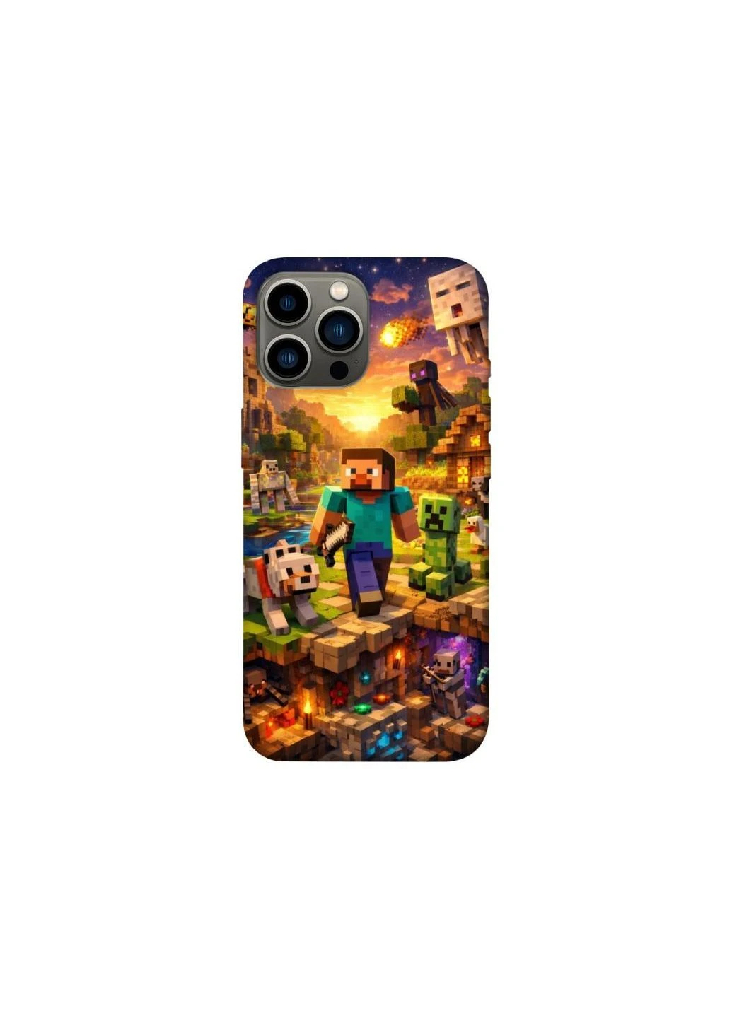Чехол на Apple iPhone 12 Pro Max (6.7") Minecraft v6 Frontalka (380647890)