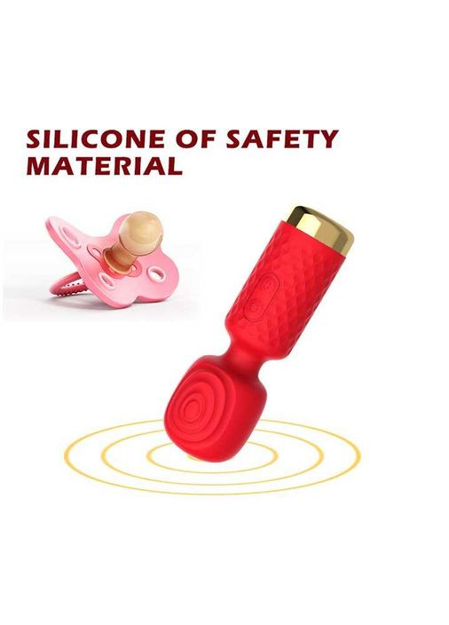 Мини вибратор для клитора микрофон USB красный - Вибраторы No Brand (370611804)