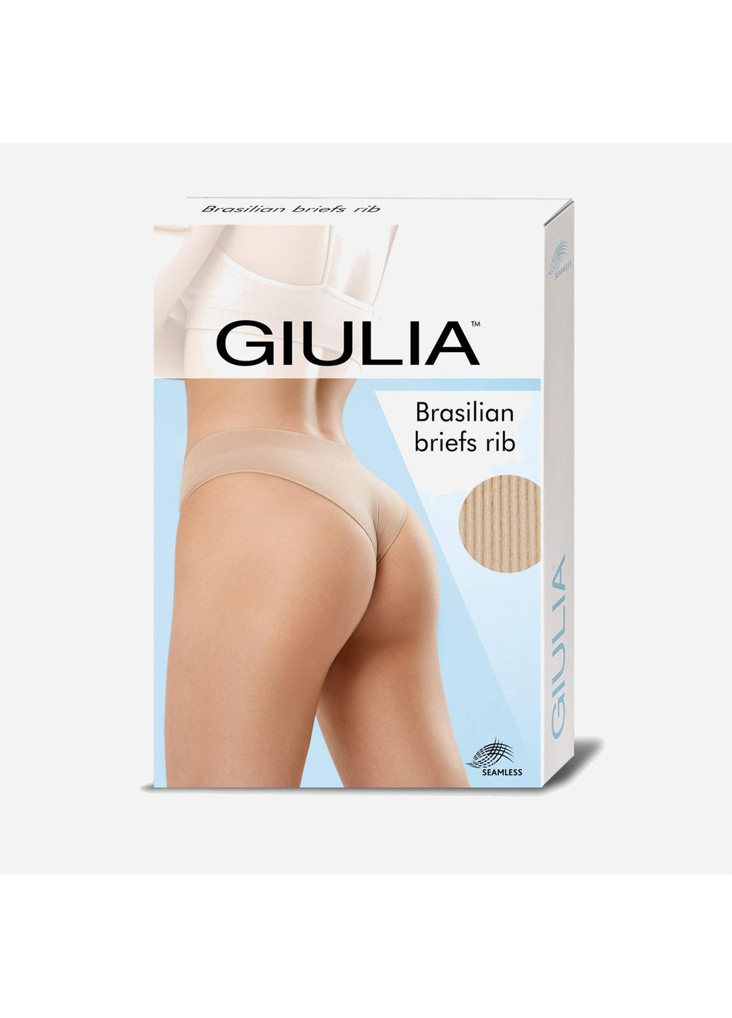 Жіночі трусики бразиліана в рубчик Giulia (361666303)