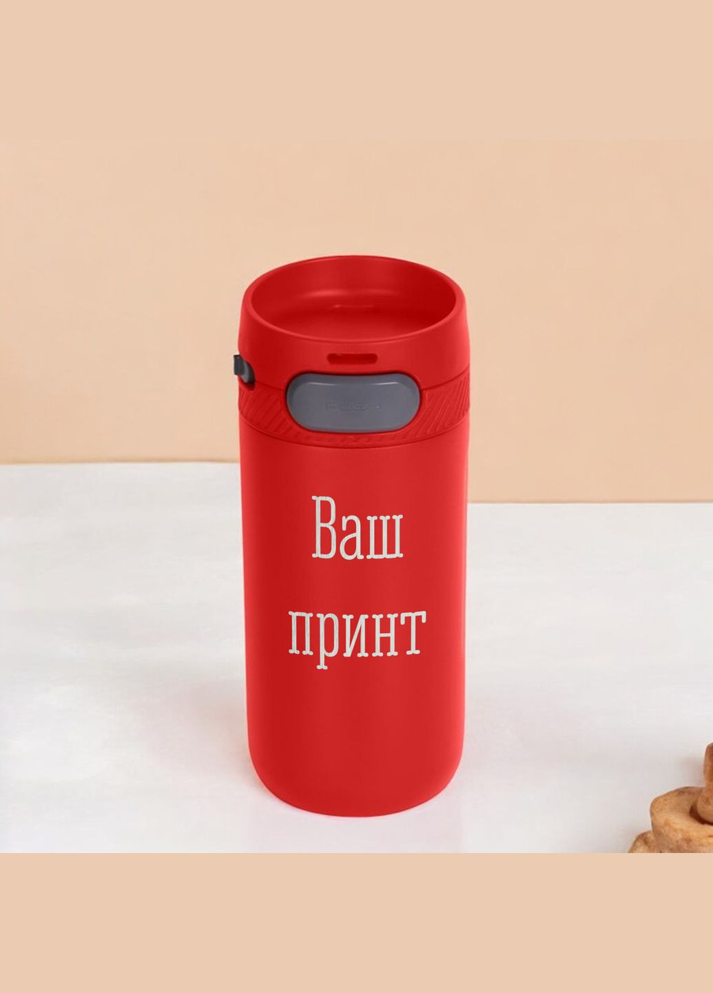 Термокружка Stay "Конструктор", Красный, Деревянная подарочная коробка с гравировкой, 415 мл BeriDari (355372473)