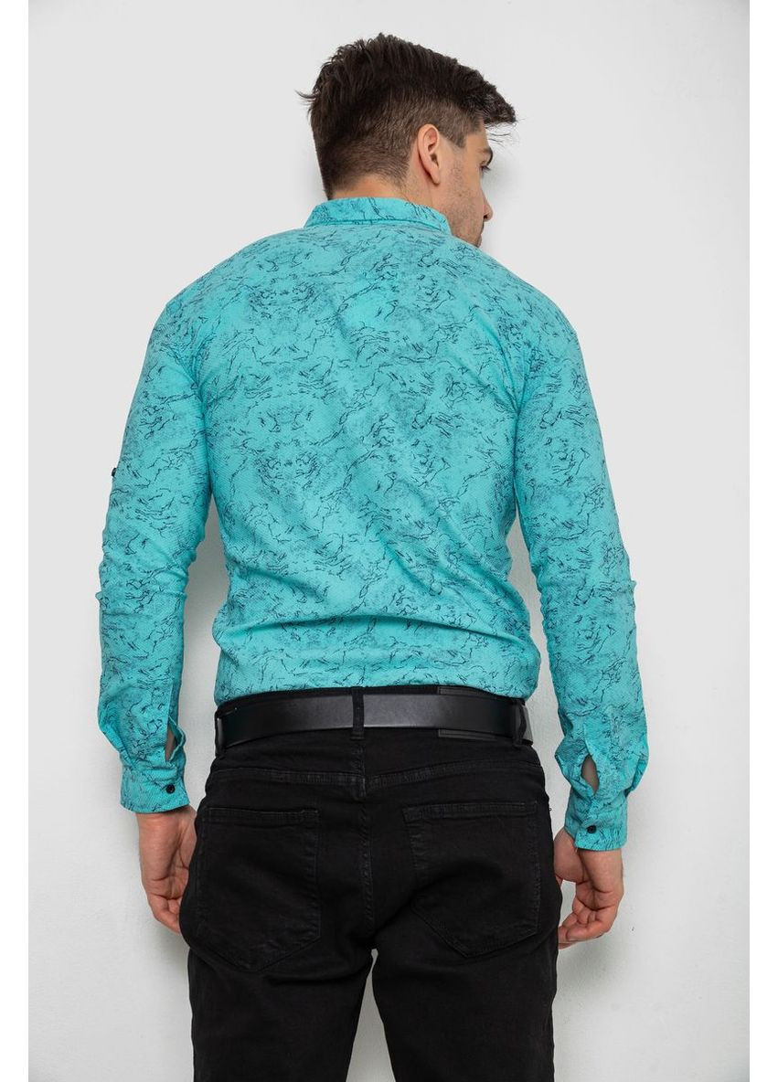 Сорочка чоловіча з принтом стрейч,, 214R1054 Ager (358886096)