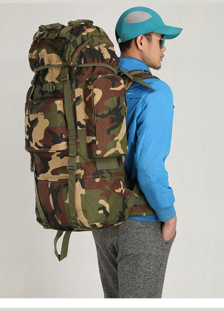 Тактичний похідний рюкзак 65 л D3-GGL-508 Пісочний піксель Solve (305743484)