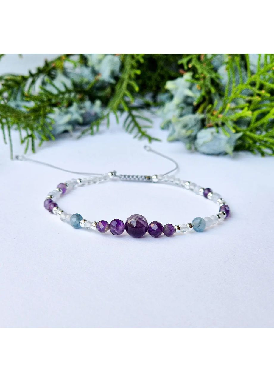 Браслет талисман для знака зодиака Телец из натуральных камней на затяжке d-6-4-3-2мм+- No Brand Браслет (362695400)