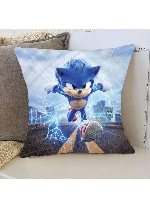 Подушка 3D Соник 2824_E 13066 50х50 см FlexDress (368783890)