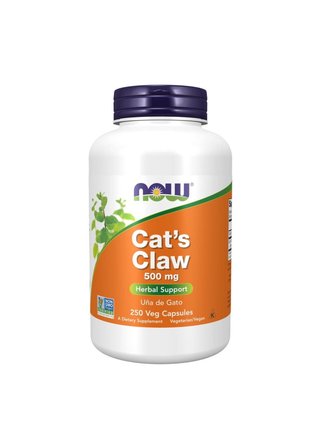 Кошачий коготь, 500 мг, 250 растительных капсул Now Foods (347600543)