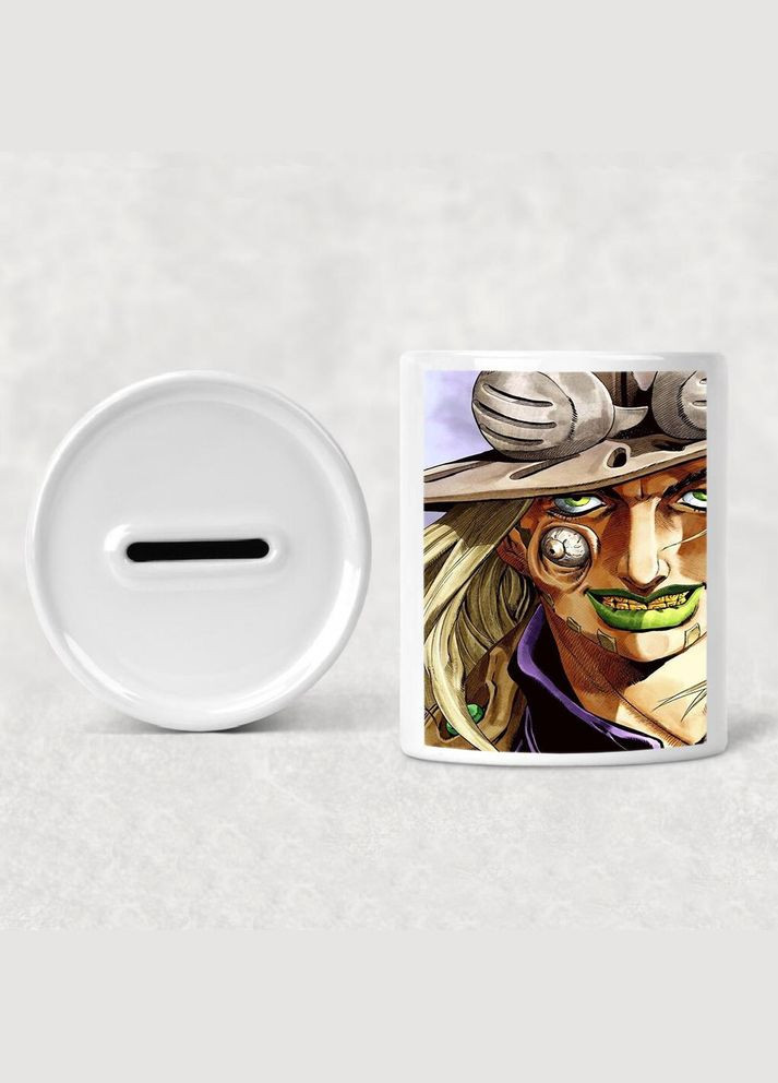 Копилка, копилка для денег Аниме Невероятные приключения ДжоДжо #0010 белая керамическая No Brand (315045248)