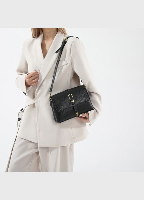 Жіноча сумка 10463 крос-боді чорна No Brand (326487582)