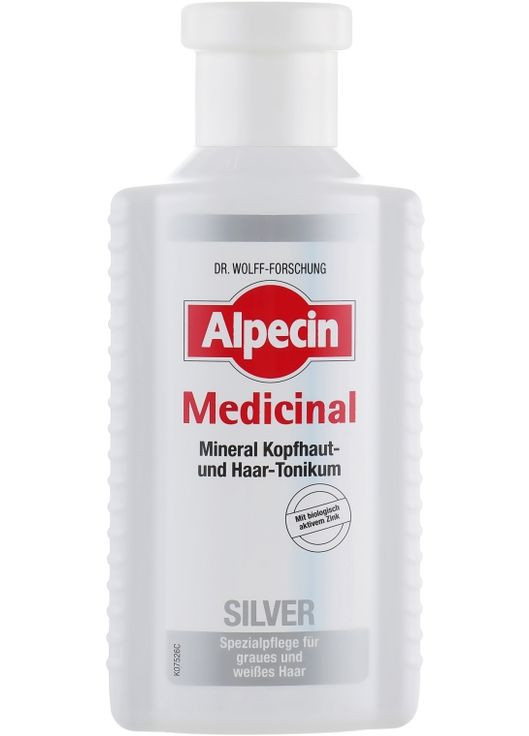 Тоник для седых волос Medicinal Silver 200ml (486869-141056) Alpecin (368660842)