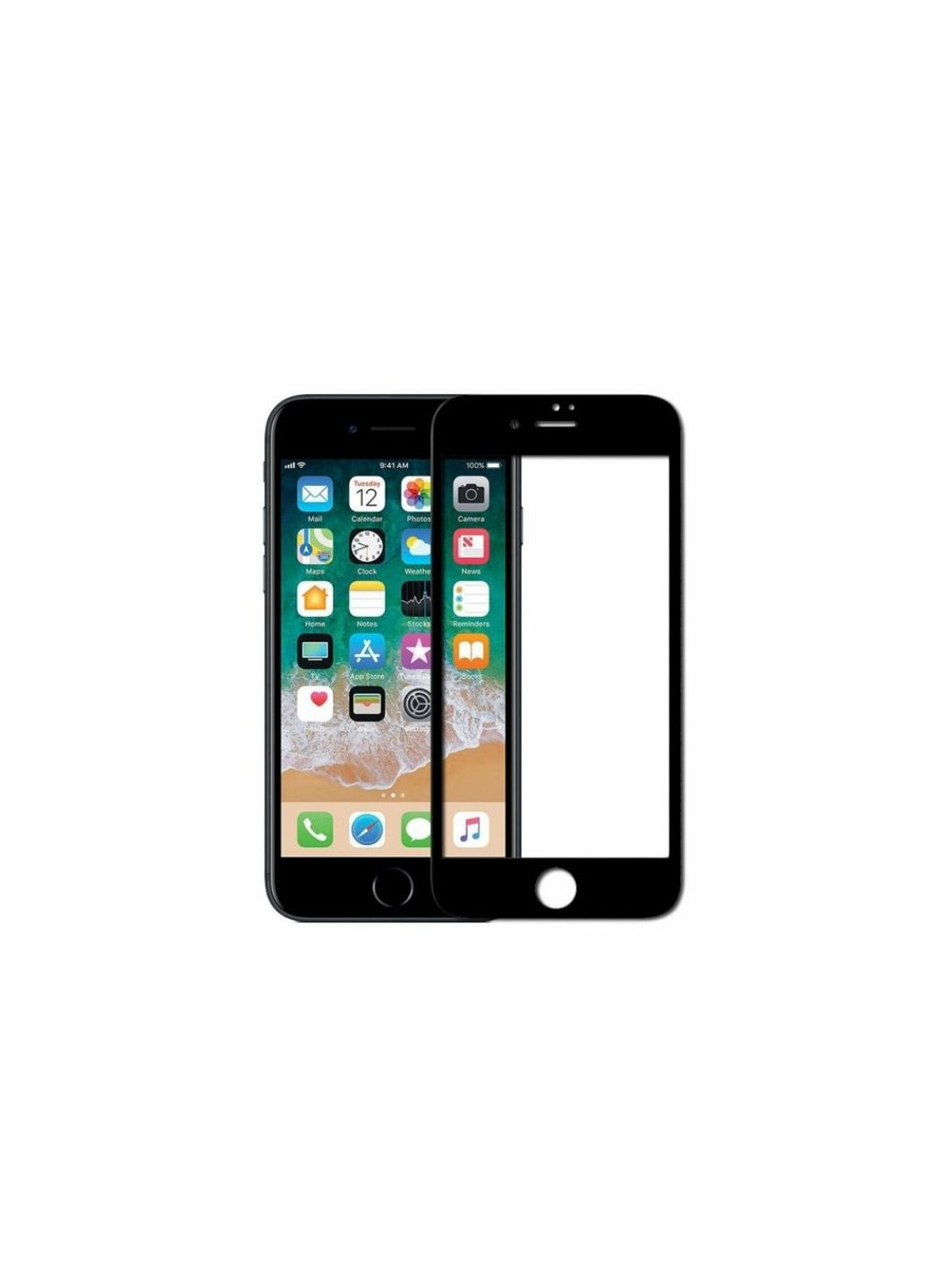 Загартоване захисне скло на Iphone 6 Plus Повне покриття Чорна рамка X-level (329881861)