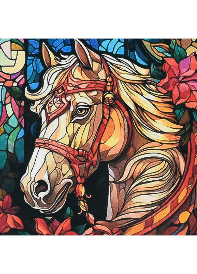 Алмазная мозаика Белый всадник от Strateg для творчества и рукоделия картинка из камней ProDobro (368755741)