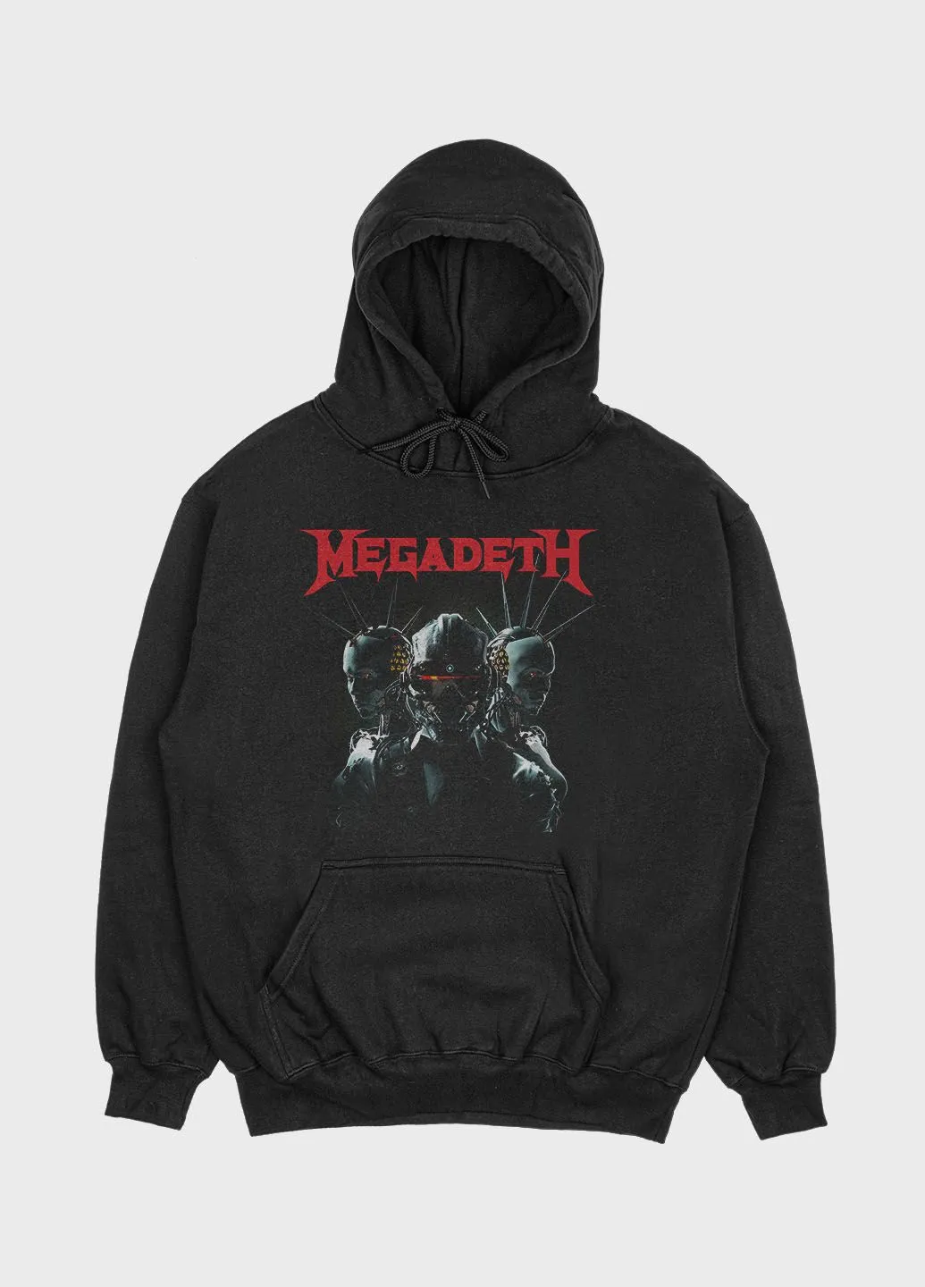 Чоловіче худі з рок принтом "Megadeath" (HD004-004-2-185-F-BL-M) Modno (311539349)