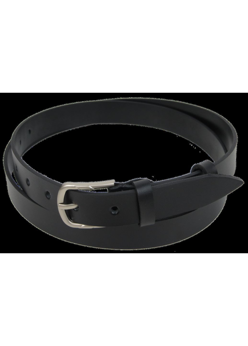 Жіночий ремінь із натуральної шкіри чорний 2,5 см Skipper (361157241)