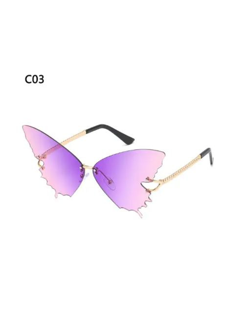 Очки солнцезащитные бабочка, крылья No Brand (295550368)