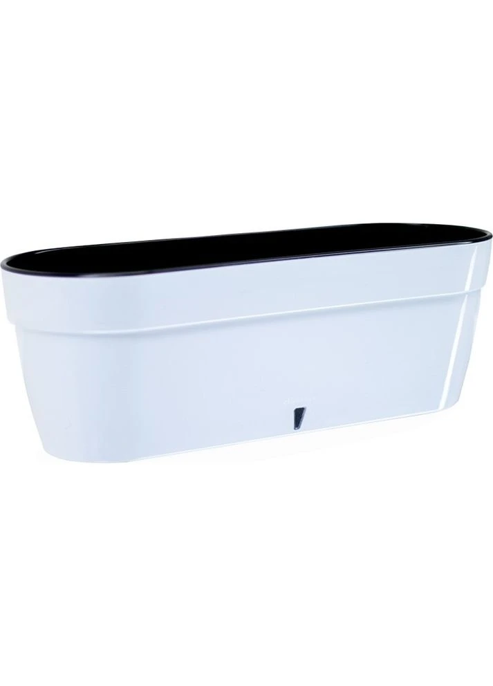 Вазон Asti Window Box 12 л White-Black (2021489) Santino (374913396)