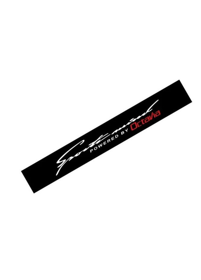 Наклейка на лобовое стекло 3D TUNING STUDIO Октавия 1300х200х0.080мм No Brand (362500247)