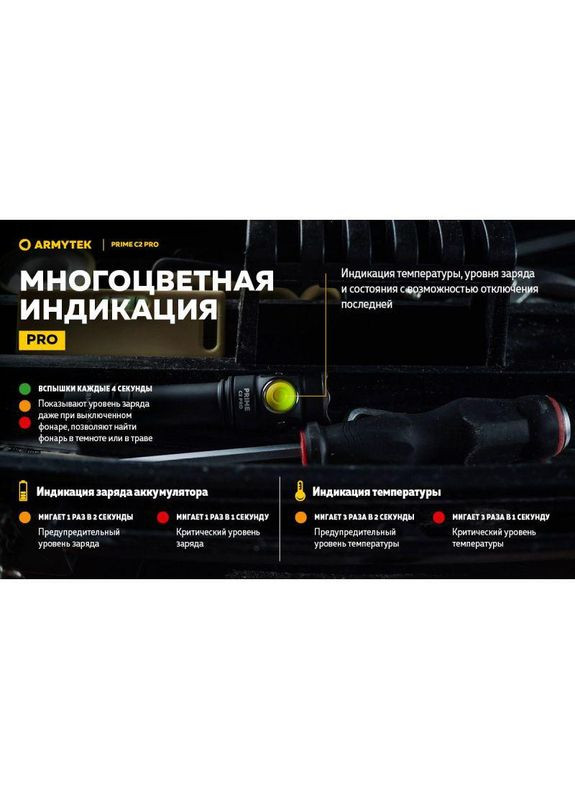 Ліхтар ручний туристичний Prime v4 C2 Pro USB + 3500 mAh/XHP50.2 Armytek (305389240)