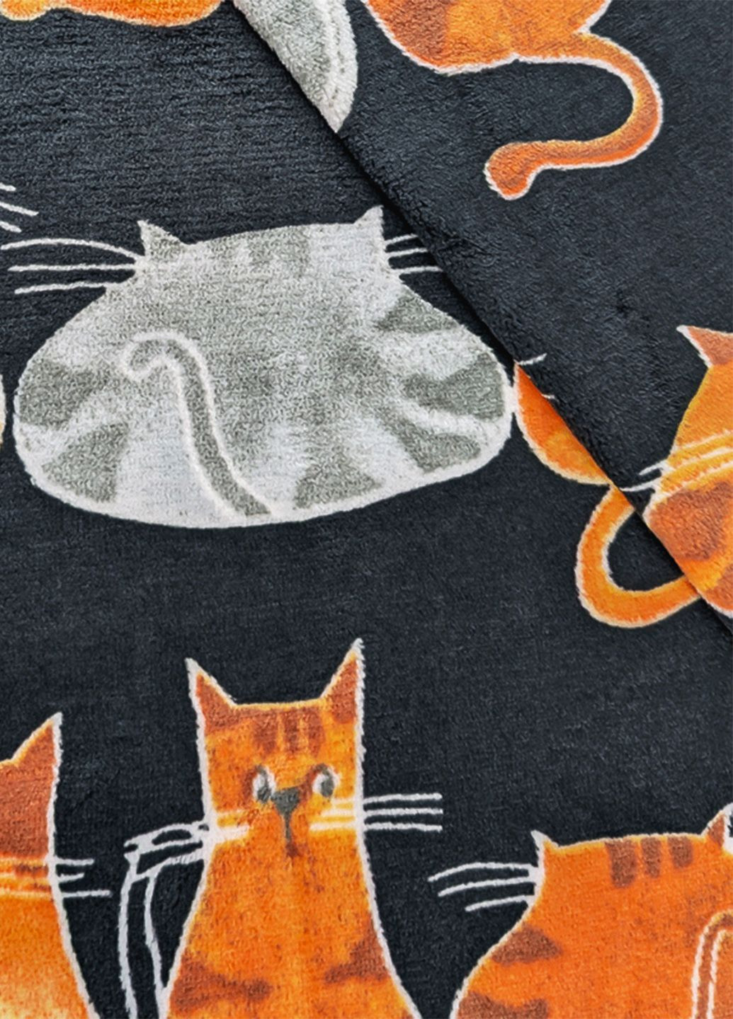 Плед флисовый Коти Черний 150 x 200 см Love You (334671895)