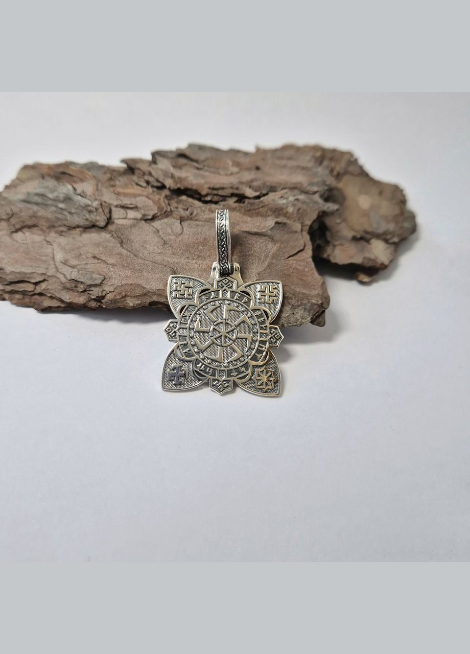 Серебряная подвеска оберег амулет Орден Света черненное серебро 925 пробы (АРТ.93688) 9.00г No Brand (323223269)