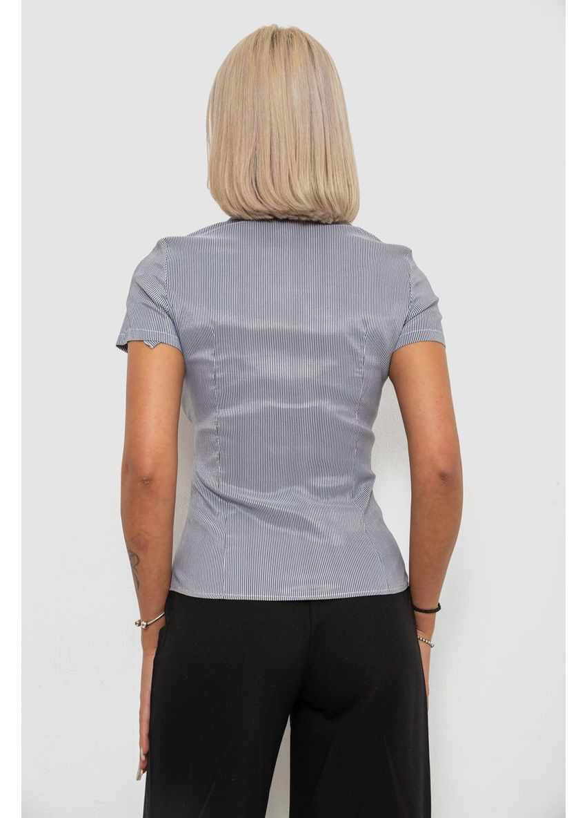 Сорочка класична в смужку, колір темно-сірий, 230R668 Ager (370367950)